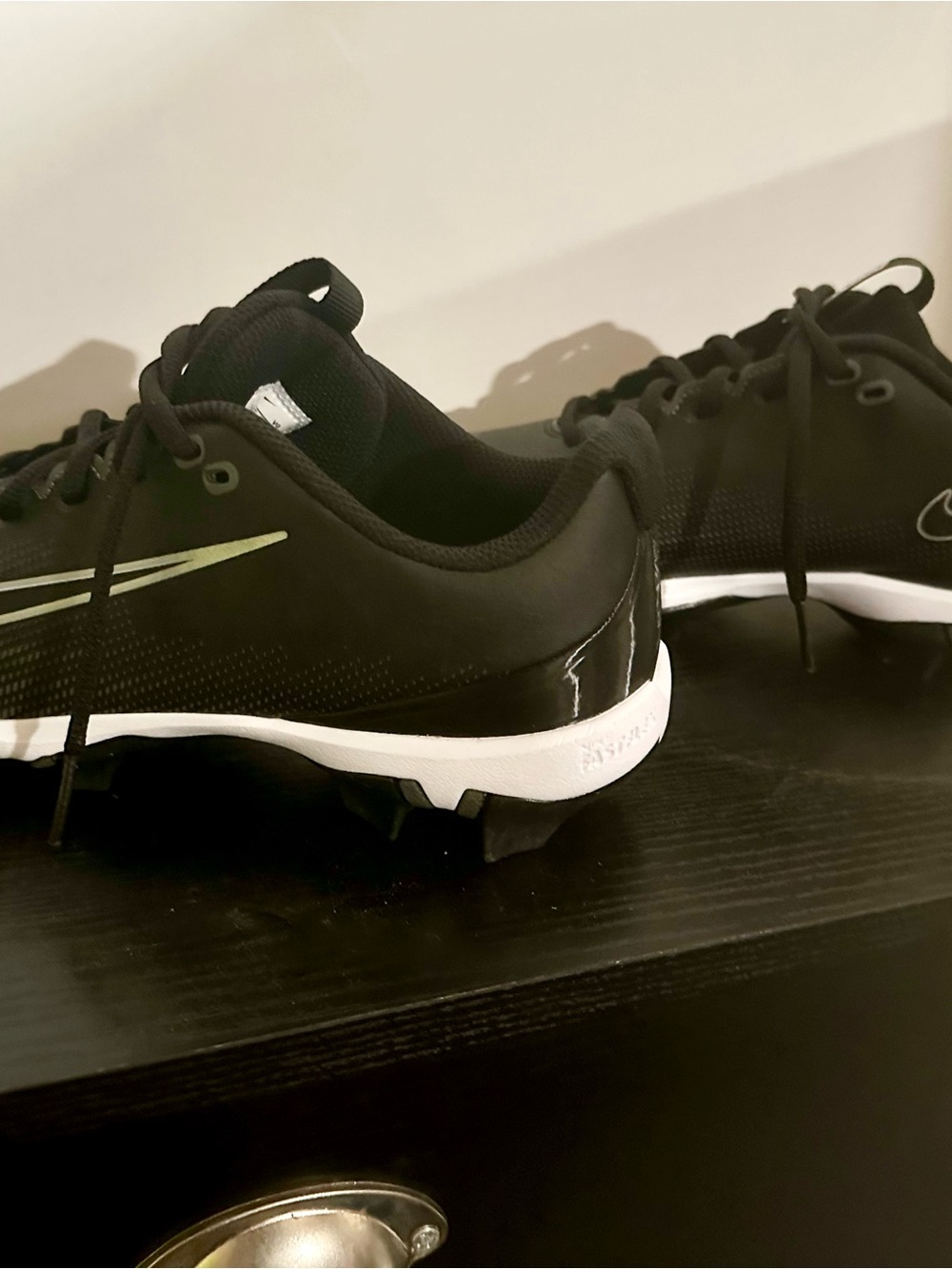 Nike Vapor Shark 3 Youth Football Cleats - Black/Silver (Barely Worn!)